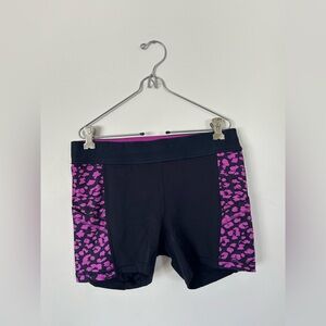 What The Sport Short Size 8 Black Purple